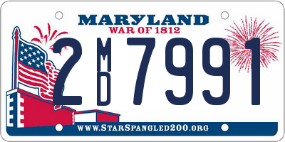 MD license plate 2MD7991