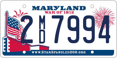 MD license plate 2MD7994