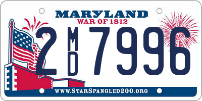 MD license plate 2MD7996