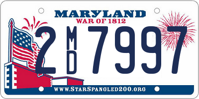 MD license plate 2MD7997