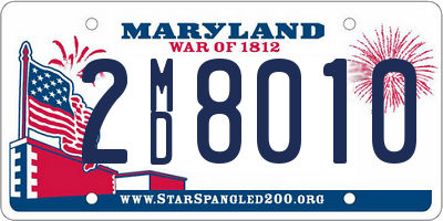 MD license plate 2MD8010