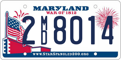 MD license plate 2MD8014