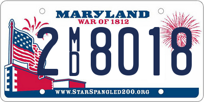 MD license plate 2MD8018