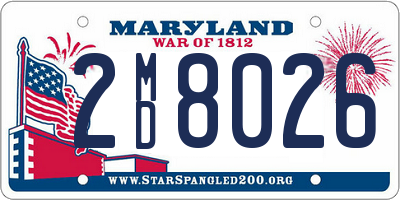 MD license plate 2MD8026