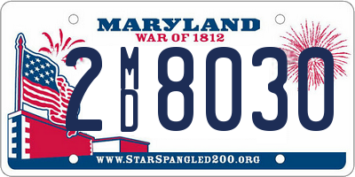 MD license plate 2MD8030