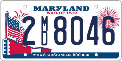 MD license plate 2MD8046