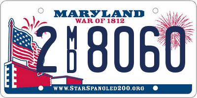 MD license plate 2MD8060