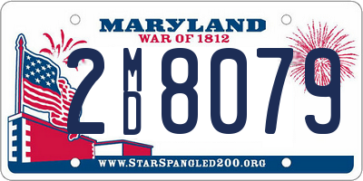 MD license plate 2MD8079