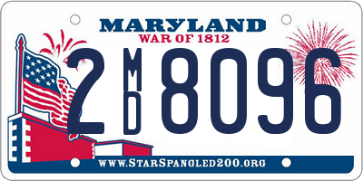 MD license plate 2MD8096