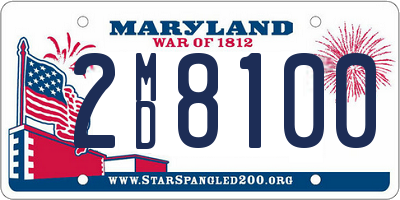 MD license plate 2MD8100