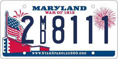 MD license plate 2MD8111