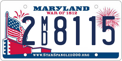 MD license plate 2MD8115