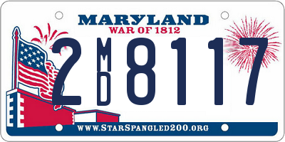 MD license plate 2MD8117