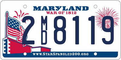 MD license plate 2MD8119