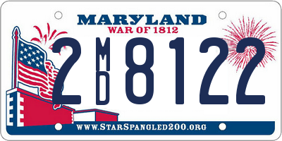 MD license plate 2MD8122