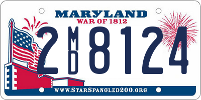 MD license plate 2MD8124