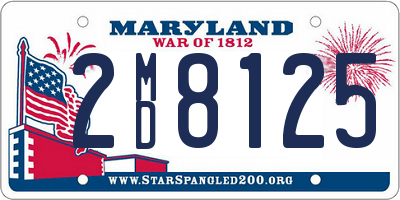 MD license plate 2MD8125