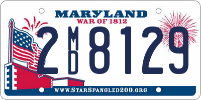 MD license plate 2MD8129