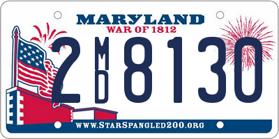 MD license plate 2MD8130