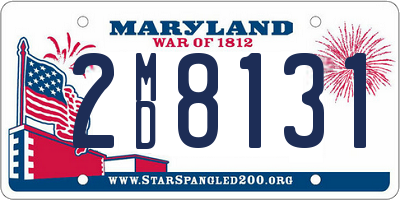 MD license plate 2MD8131