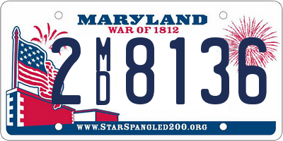 MD license plate 2MD8136