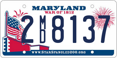 MD license plate 2MD8137