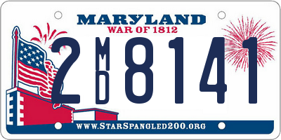 MD license plate 2MD8141