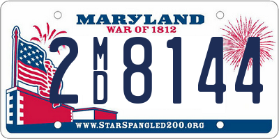 MD license plate 2MD8144