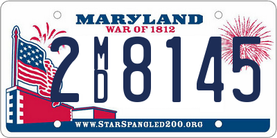 MD license plate 2MD8145