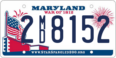 MD license plate 2MD8152