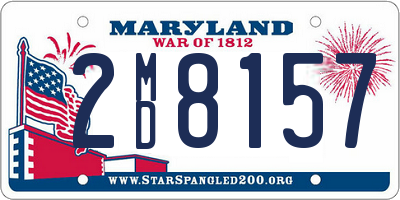 MD license plate 2MD8157