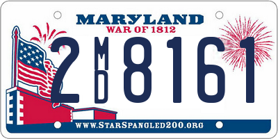 MD license plate 2MD8161