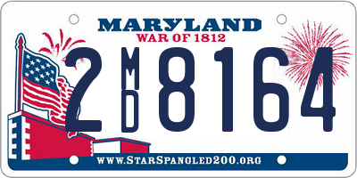 MD license plate 2MD8164