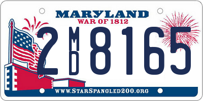 MD license plate 2MD8165