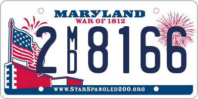 MD license plate 2MD8166