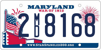 MD license plate 2MD8168