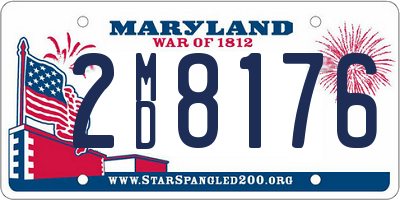 MD license plate 2MD8176