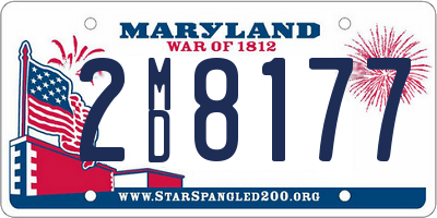 MD license plate 2MD8177