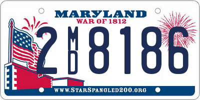 MD license plate 2MD8186