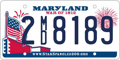 MD license plate 2MD8189