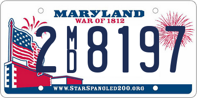 MD license plate 2MD8197