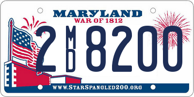 MD license plate 2MD8200