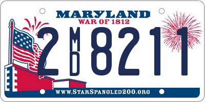 MD license plate 2MD8211