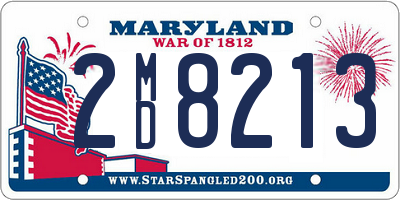 MD license plate 2MD8213