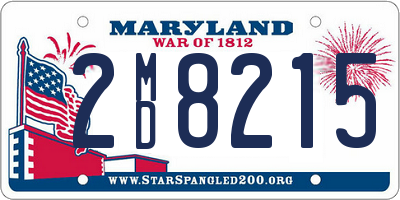 MD license plate 2MD8215