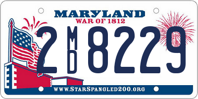 MD license plate 2MD8229