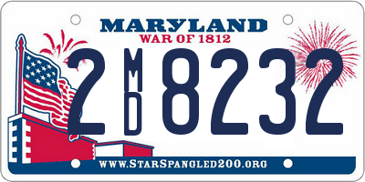 MD license plate 2MD8232