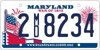 MD license plate 2MD8234