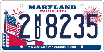 MD license plate 2MD8235