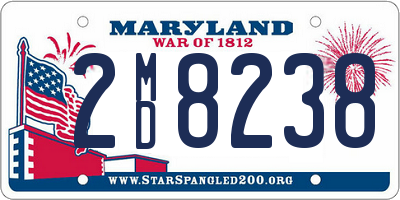 MD license plate 2MD8238